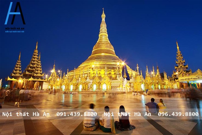Chùa vàng Schwedagon tại Myanmar