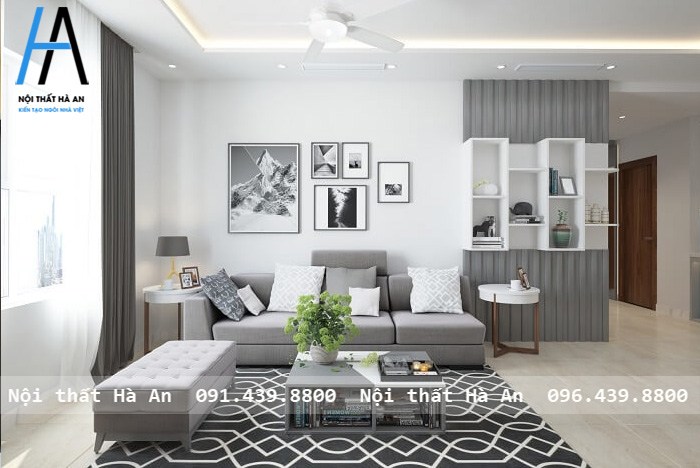 Một mẫu thiết kế thi công nội thất chung cư của Hà An