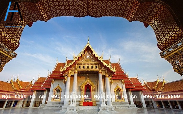 Kiến trúc Phật giáo đặc trưng của Cung điện hoàng gia Thái Lan