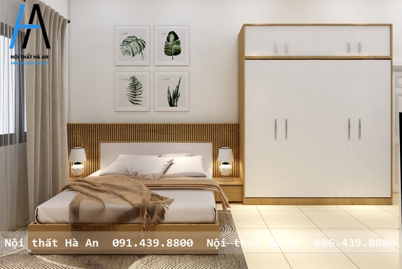 Mẫu thiết kế nội thất phòng ngủ đẹp 16m2