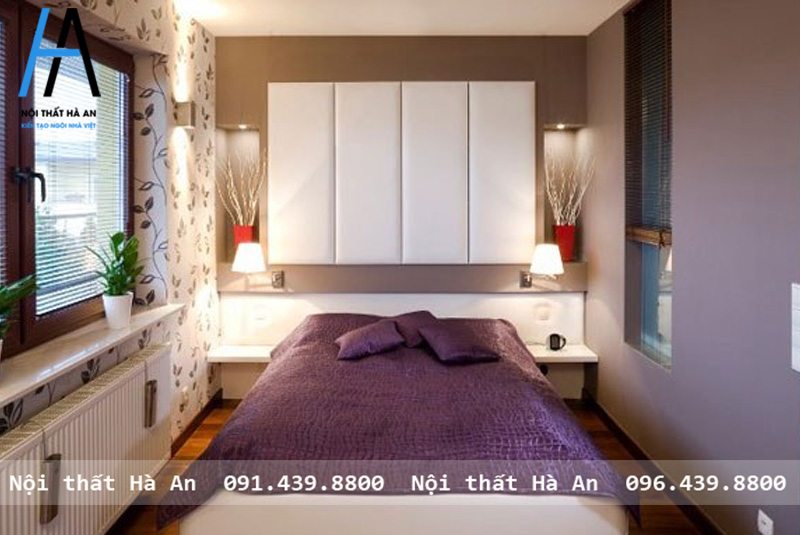 Mẫu thiết kế nội thất phòng ngủ nhỏ 6m2