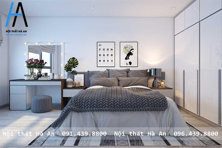 Thiết kế nội thất phòng ngủ hiện đại đơn giản